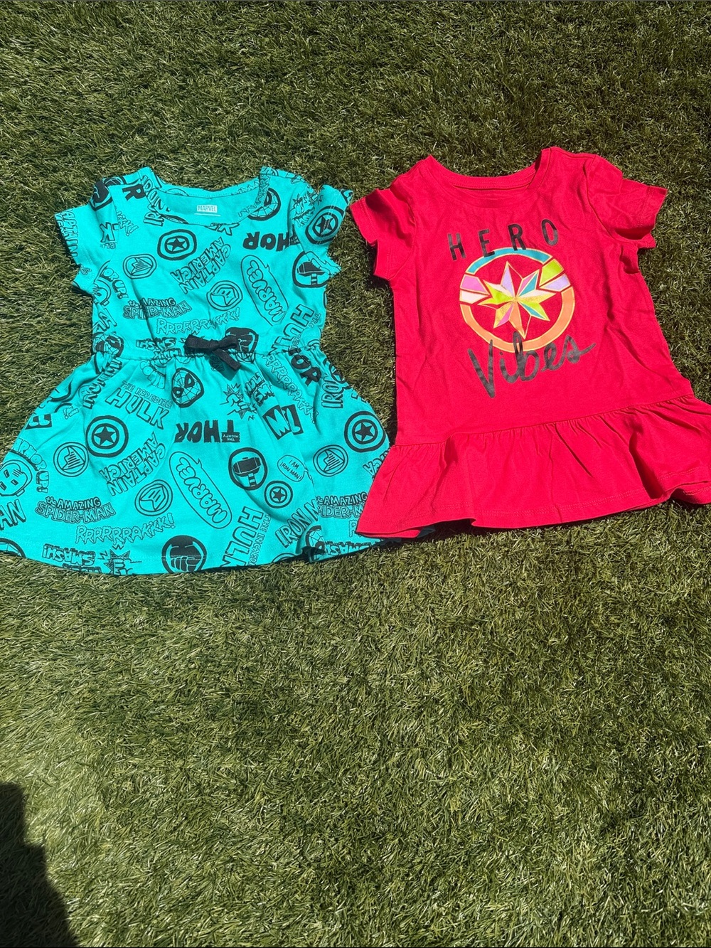 Marvel Toddler Girls 2-Piece Dress Set Size 2T | Superhero Dresses